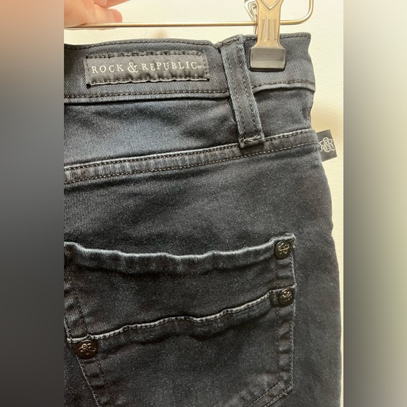 Rock and Republic Berlin Black Jeans Size 10 - Picture 6 of 8